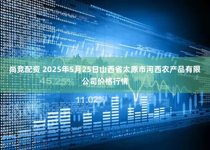 尚竞配资 2025年5月25日山西省太原市河西农产品有限公司价格行情
