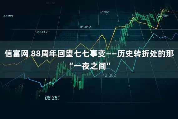 信富网 88周年回望七七事变——历史转折处的那“一夜之间”