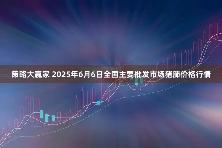 策略大赢家 2025年6月6日全国主要批发市场猪肺价格行情