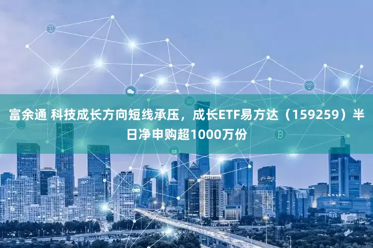 富余通 科技成长方向短线承压，成长ETF易方达（159259）半日净申购超1000万份